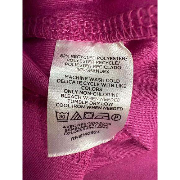 Lou & Grey Luvstretch Tank Dress MED Drawstring Waist Sleeveless Pink Active - Picture 9 of 11